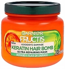 Hair Mask - Garnier Fructis Goodbye Damage Keratin Hair Bomb — photo N1