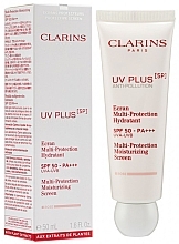 Moisturizing Protective Face Fluid - Clarins UV Plus [5P] Anti-Pollution SPF 50 Rose — photo N3