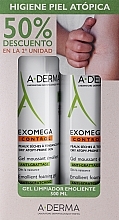Rhealba Oat Shower Gel for Atopic Skin - A-Derma Exomega Emollient Foaming Gel — photo N1