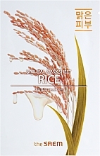 Fragrances, Perfumes, Cosmetics Nourishing Sheet Mask - The Saem Natural Mask Sheet Rice