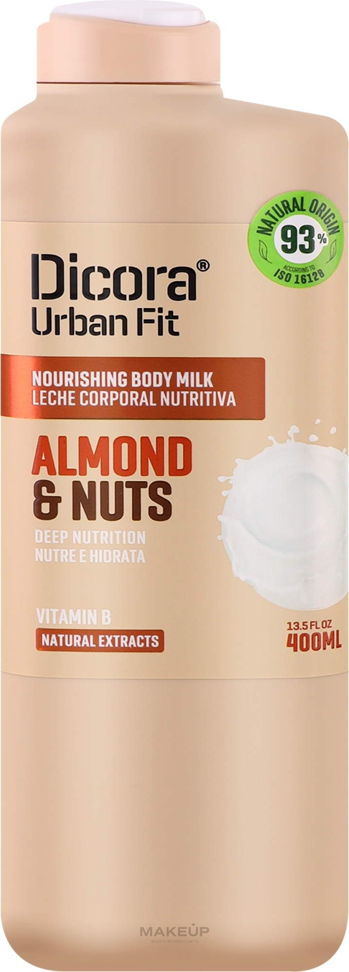 Almond, Walnut & Vitamin B Body Milk - Dicora — photo 400 ml