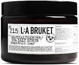 Fragrances, Perfumes, Cosmetics Body Scrub - L:A Bruket No. 215 Salt Scrub Grapefruit Leaf