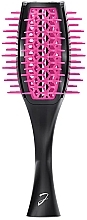 Tulip Brush, black/fuchsia - Janeke Tulip Vented Brush Curvy — photo N2