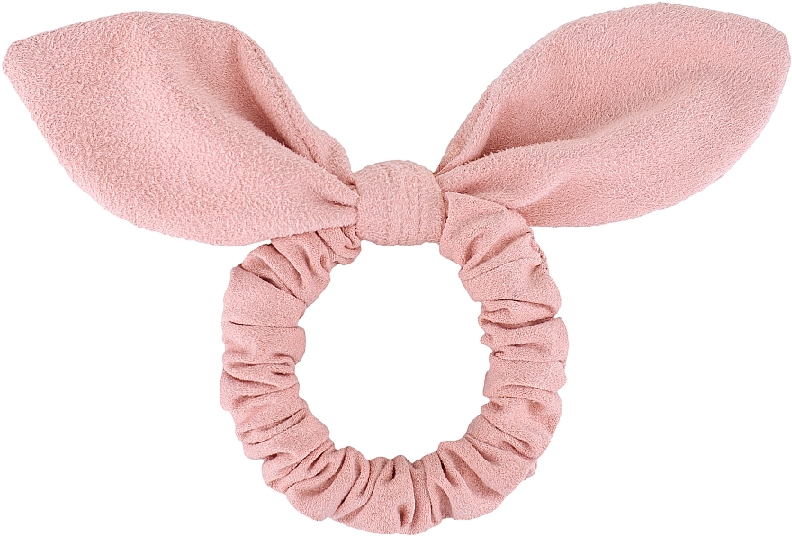 Suede Hair Tie with Ears 'Bunny', beige - MAKEUP — photo N1