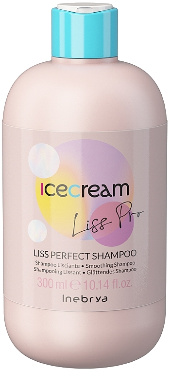 Coarse & Unruly Hair Shampoo - Inebrya Ice Cream Liss-Pro Liss Perfect Shampoo — photo N1