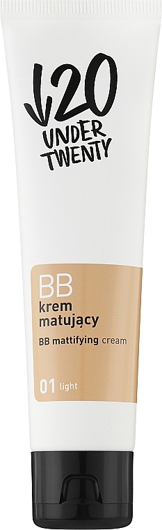 Antibacterial Mattifying BB Cream, 01 light - Under Twenty Anti! Acn/* — photo N1