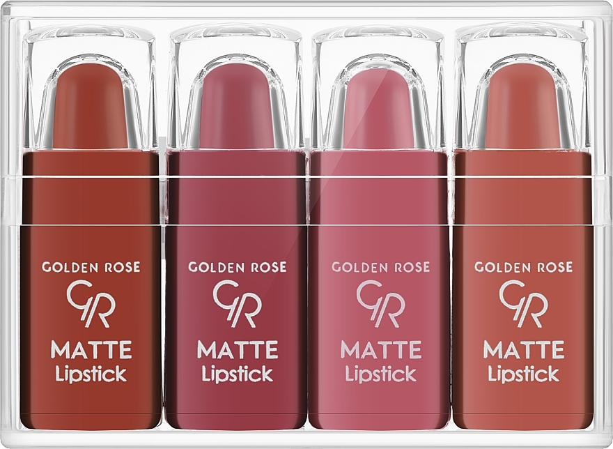 Lipstick Set - Golden Rose Matte Lipstick NR1 — photo N1