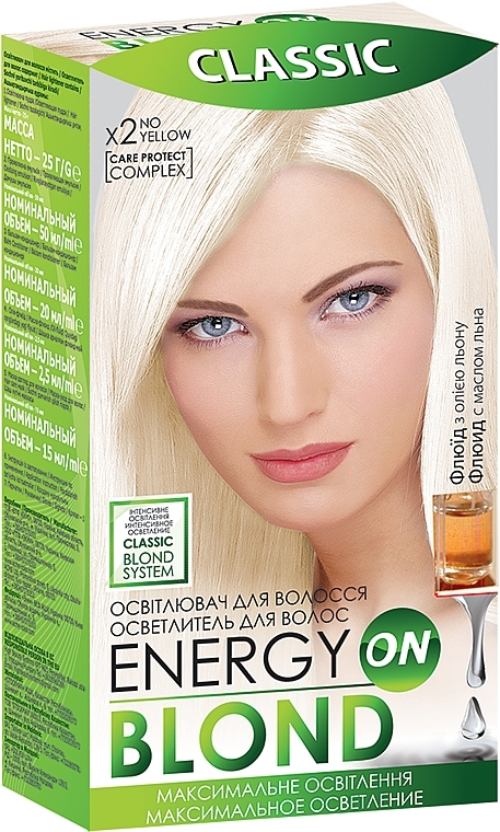 Hair Lightening Fluid "Classic" - Acme Color Energy Blond — photo N1