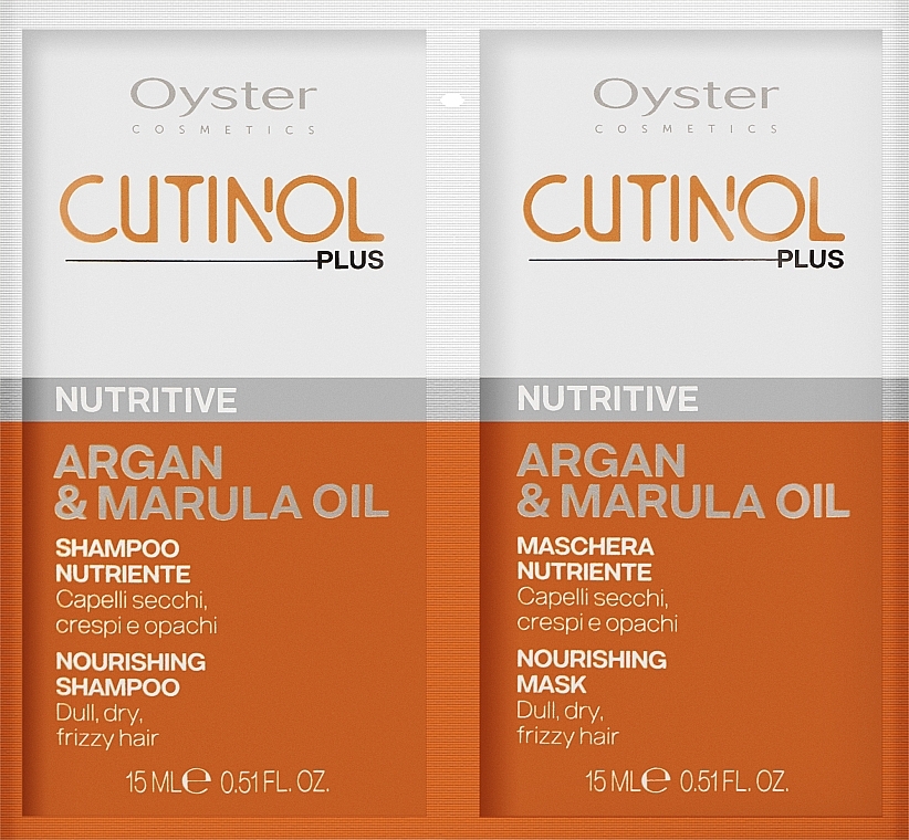 Hair Sample Set - Oyster Cosmetics Cutinol Plus Nutritive (oil/15 ml + sh/15 ml)  — photo N1