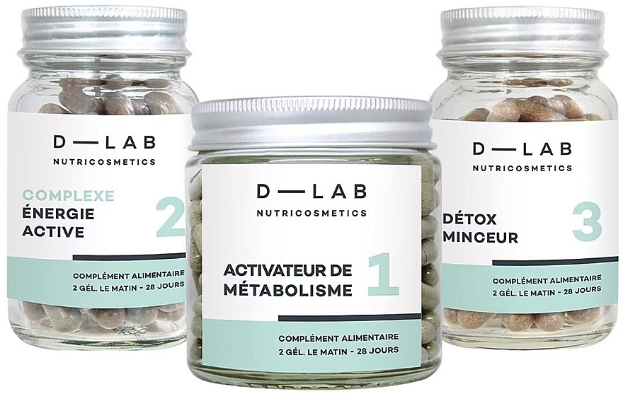 Fat Burning 2 months Set - D-Lab Nutricosmetics Fat Burning Program 2 Months (caps/6x56pcs) — photo N1