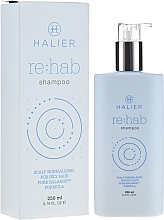 Fragrances, Perfumes, Cosmetics Normalizing Shampoo for Oily Hair - Halier Re:hab Shampoo