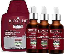 Anti Hair Loss Set - Biota Bioxsine DerMagen Forte Set (shm/300ml + serum/3x50ml) — photo N1