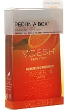 Fragrances, Perfumes, Cosmetics Pedicure Set "Mandarin" - Voesh Deluxe Pedicure Tangerine Twist Pedi In A Box 4 in 1