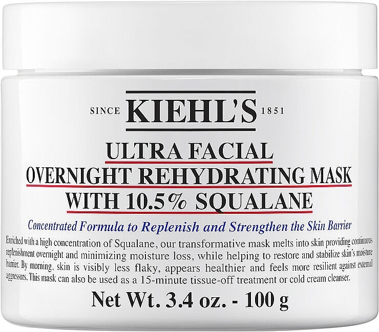 Squalane Night Moisturizing Mask  - Kiehl's Ultra Facial Overnight Rehydrating Mask — photo N2