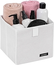 Storage Organiser 'Home', XS, white 17x16x16 cm - MAKEUP Drawer Underwear Cosmetic Organizer White — photo N1