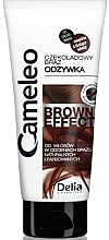 Intensive Regenerating Conditioner with Brown Shade - Delia Cosmetics Cameleo Brown Effect — photo N1