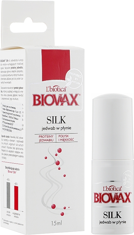 Hair Shine & Softness Spray with Silk Proteins - Biovax Silk Sprey — photo N3