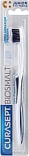 Fragrances, Perfumes, Cosmetics Children's Toothbrush, 7-12 years old, white and blue bristles - Curaprox Curasept Biosmalto Junior Toothbrush