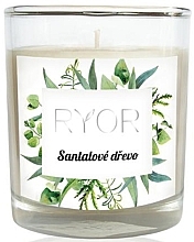 Fragrances, Perfumes, Cosmetics Sandalwood Scented Candle - Ryor Candle