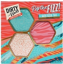 Fragrances, Perfumes, Cosmetics Bath Bomb Set, 3 pcs - Dirty Works Pop The Fizz Bath Fizzer Trio