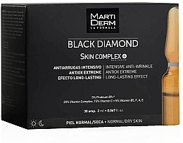 Fragrances, Perfumes, Cosmetics Anti-Aging Facial Ampoules - Martiderm Black Diamond Skin Complex