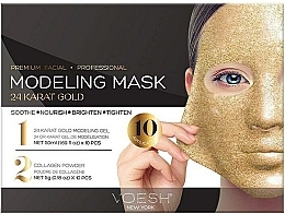 Fragrances, Perfumes, Cosmetics 24 Karat Gold Gel Face Mask - Voesh Facial Modeling Mask 24 Karat Gold