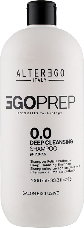 Deep Cleansing Shampoo - Alter Ego Egoliss Egoprep 0.0 Deep Cleansing Shampo — photo N1