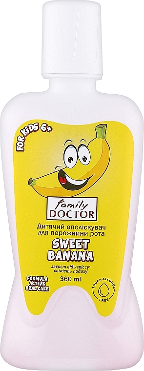 Kids Mouthwash Sweet Banana - Family Doctor — photo N1