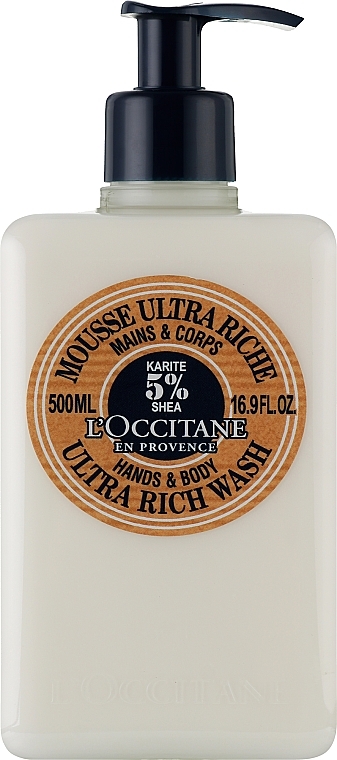 Ultra-Nourishing Cleansing Mousse - L'occitane Shea Butter Ultra Rich Wash — photo N1