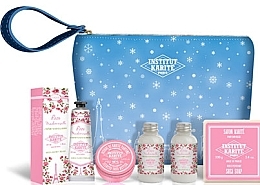 Fragrances, Perfumes, Cosmetics 6-Piece Body Set - Institut Karite Christmas Set Rose Mademoiselle Winter in Paris