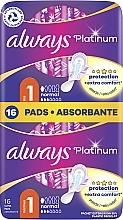 Sanitary Pads, 16pcs - Always Platinum Normal Duo — photo N1