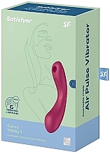 Fragrances, Perfumes, Cosmetics Vacuum G-Spot Vibrator & Stimulator, red - Satisfyer Curvy Trinity 1