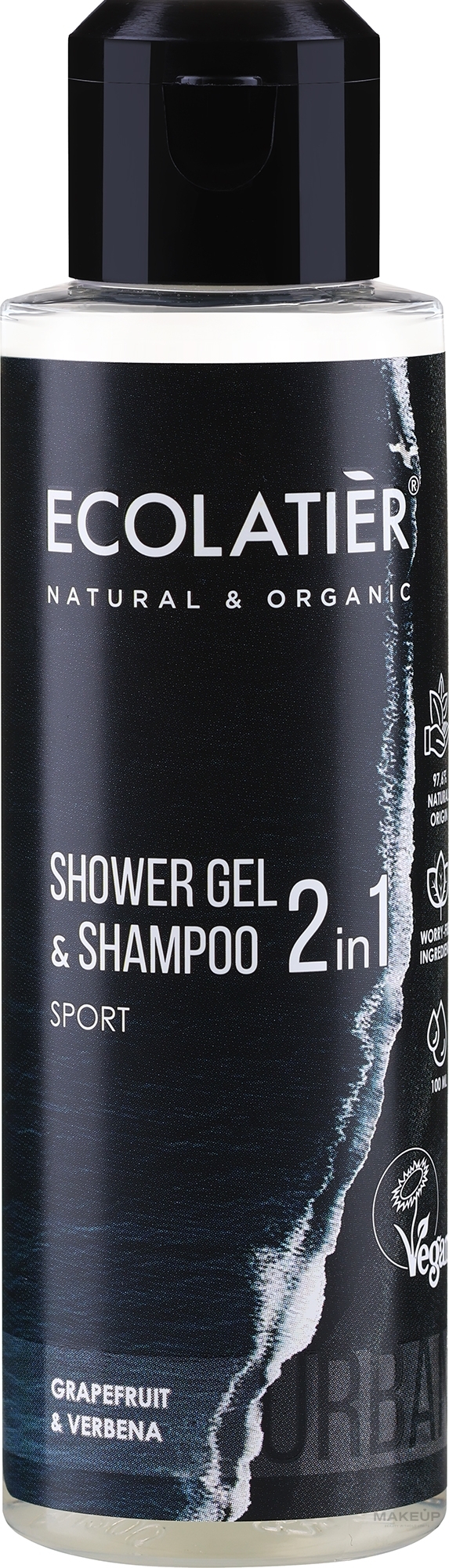 2-in-1 Men Showerl Gel-Shampoo - Ecolatier Urban Sport — photo 100 ml