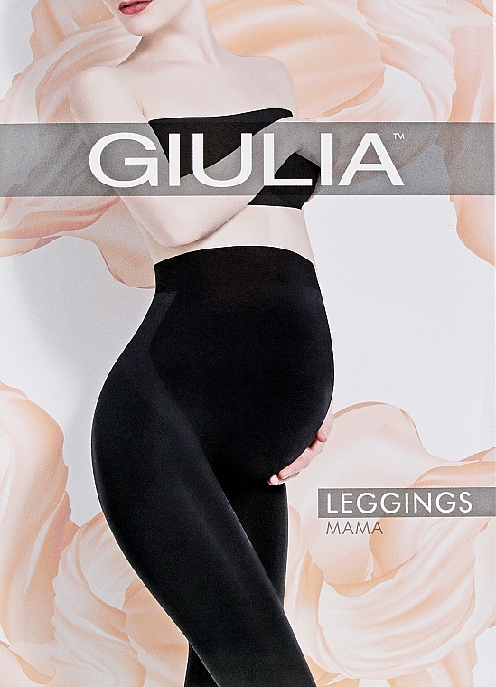 Women Leggings "Mama", nero - Giulia — photo N1