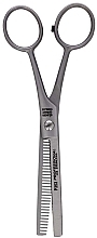 Professional Hairdressing Scissors P353, thinning scissors - White Professional 5.5" — photo N2