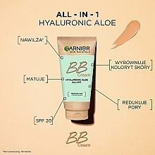 BB Cream for Oily & Combination Skin - Garnier Hyaluronic Aloe All-In-1 — photo N7