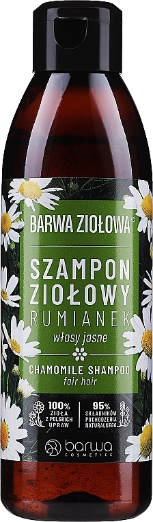 Fair Hair Camomile Shampoo - Barwa Herbal Chamomile Shampoo — photo N1