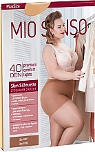 Fragrances, Perfumes, Cosmetics Tights "Slim Silhouette Plus Size" 40 Den, eclair - Mio Senso