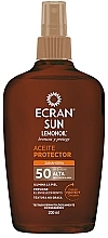 Fragrances, Perfumes, Cosmetics Sunscreen Oil - Ecran Sun Lemonoil Oil Spray SPF50