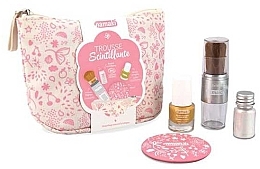 Fragrances, Perfumes, Cosmetics Set - Namaki Glitter Kit (polish/7.5ml + nail/powder/7g + brush + mirror + acc)