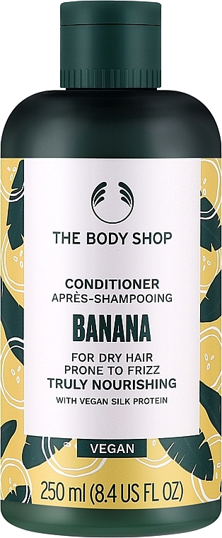 Nourishing Banana Conditioner for Dry & Frizz-Prone Hair - The Body Shop Banana Truly Nourishing Conditioner Vegan — photo N1