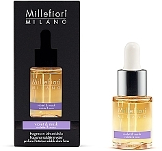 Aroma Lamp Concentrate 'Violet & Musk' - Millefiori Milano Natural Violet & Musk — photo N1
