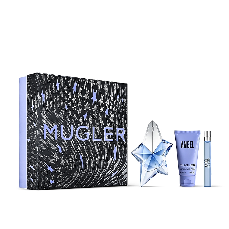 Mugler Angel - Set (edp/50ml + b/lot/50ml + edp/mini/10ml) — photo N1