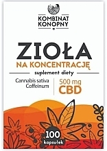 Herbal Supplement to Increase Concentration - Kombinat Konopny CBD 500 mg — photo N2