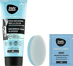 Hair Removal Shower Cream for Men - Body Natur Depilmen Hair Removal Cream — photo N1