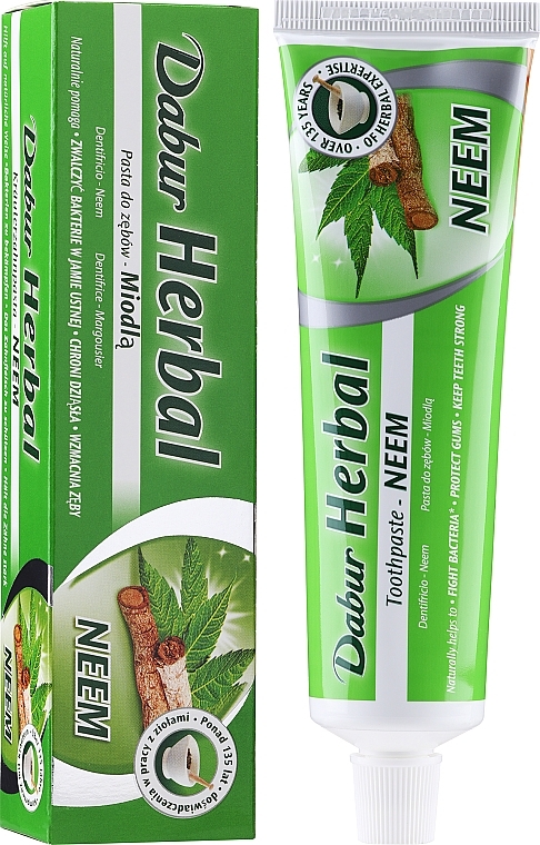 Natural Toothpaste - Dabur Herb`l Neem — photo N2