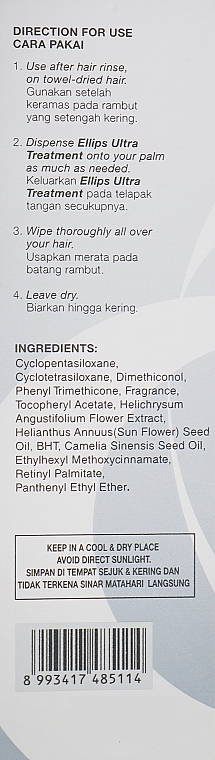 Ultra Therapy Hair Vitamins with Eternal Flower & Camellia Oil - Ellips Hair Vitamin Ultra Treatment — photo N5