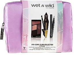 Fragrances, Perfumes, Cosmetics Set - Wet N Wild Eye-Conic Glam Collection (eyesh/palette/4.5g + eyeliner/0.5g + mascara/8ml + bag)