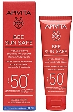 Fragrances, Perfumes, Cosmetics Sun Cream - Apivita Bee Sun Safe Hydra Sensitive Soothing Face Cream SPF50