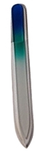 Fragrances, Perfumes, Cosmetics Glass Nail File, 14 cm, blue-green - Miller Solingen